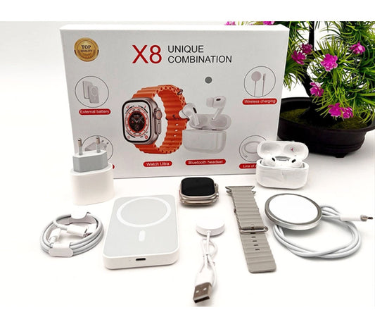 X8 Unique Combination Smartwatch + Airpods Pro
